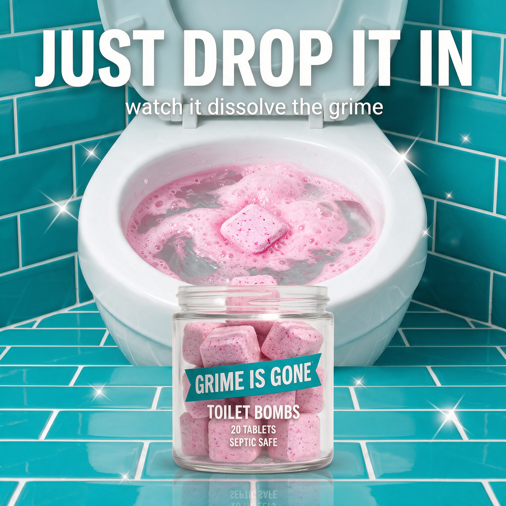Toilet Bombs — Drop It In. Watch It Clean.
